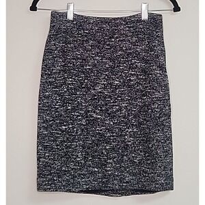 Talbots Petites OP Navy Heather Knee Length Pencil Lined Skirt Corpcore Classic